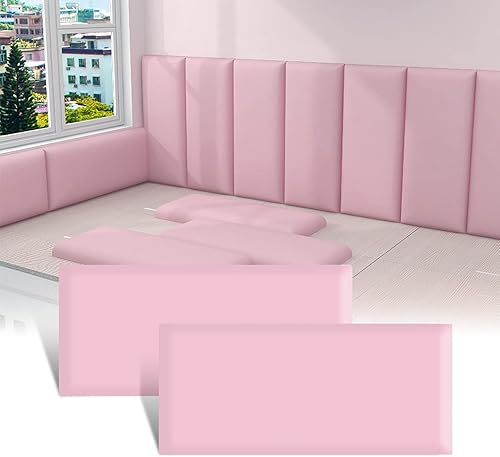 Acolchado de Pared 3D Anticolisión para Niños, Paneles de Pared Tapizados Despegar y Pegar, Cabecero Queen, Pegatinas de Pared de Protección