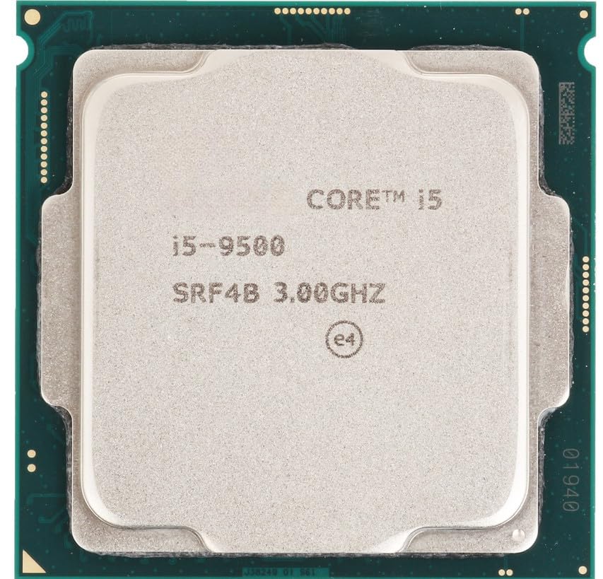Image of i5-9500 Processor 3.00GHz 6 Core with 6 Threads, Socket: LGA 1151, Max Turbo Boost Upto 4.40GHz (Light Golden) (Comes with Thermal Paste).