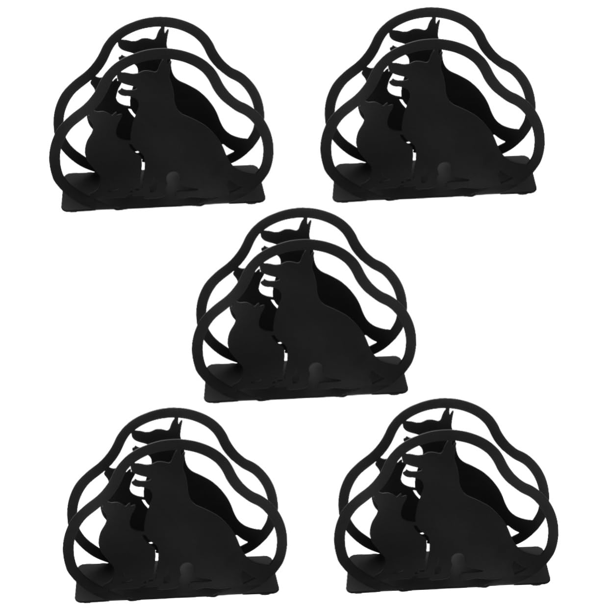 Porte-serviette pour table anti-vent distributeur de serviettes animalier noir maison