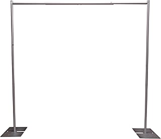 OnlineEEI Premier Portable Pipe and Drape Backdrop Kit 8ft x 10ft (No Drapes)