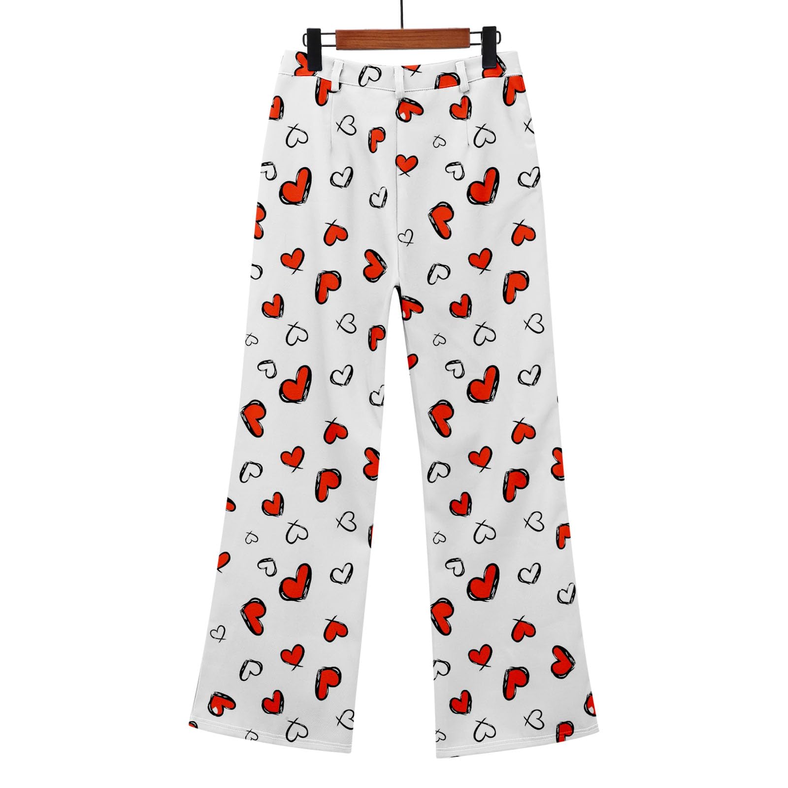 Pantaloni da lavoro da donna stile anni '80 piccoli pantaloni casual a gamba larga con tasche