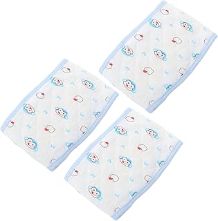 ULTNICE 3Pcs Cotton Baby Belly Band Infant Umbilical Cord Newborn Umbilical Cord Belly Band Baby Belly Cover Newborn Waist Support Belly Bands Sky- Blue
