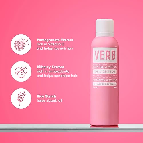 Miniatura 4 de VERB Dry Shampoo Light - Refresh, Absorb Oils + Extends Styles - Refreshing Dry Shampoo Spray for Light Tones - Vegan, No Parabens or Harmful