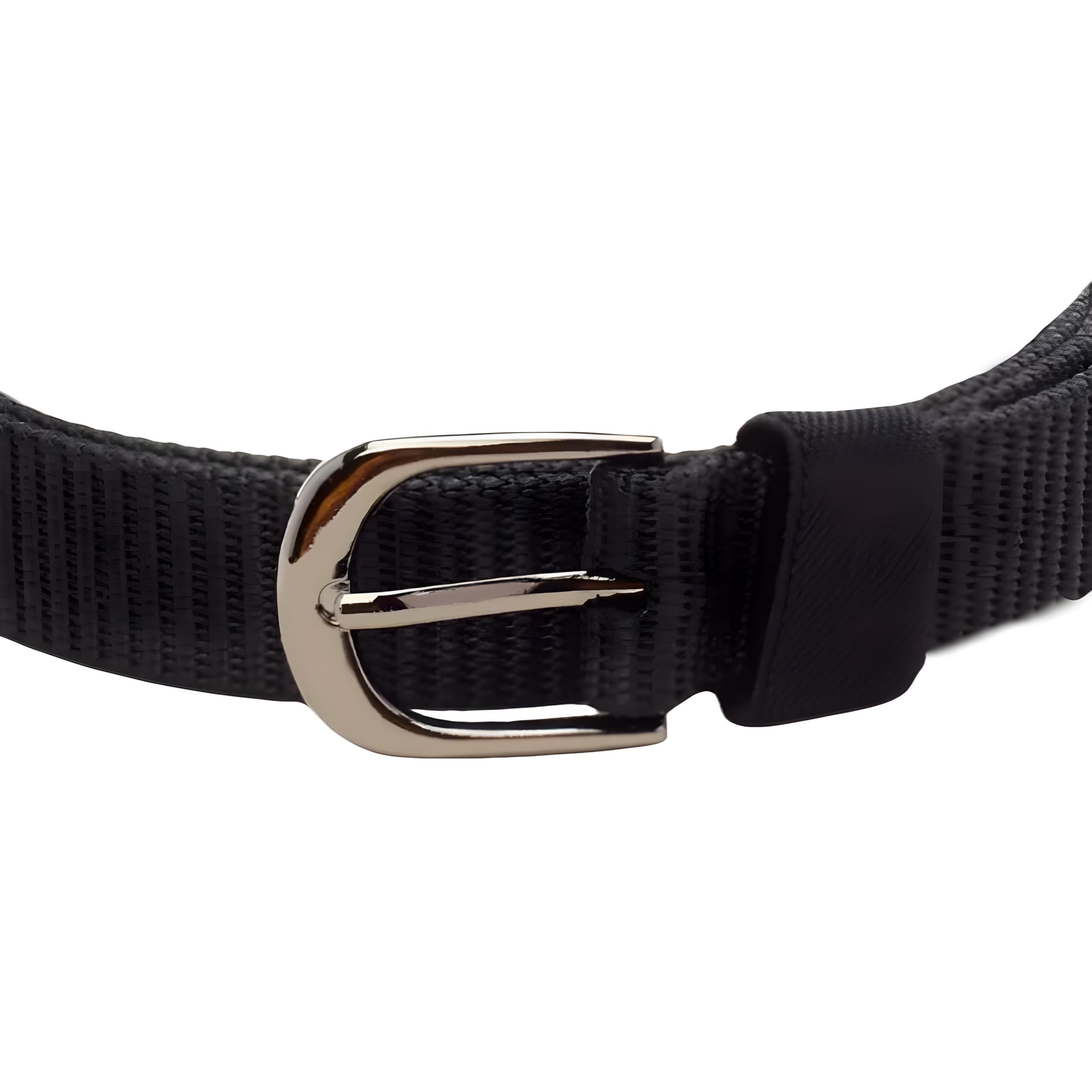 CHILDWAY Unisex Kid's Stretchable Braided Belt | Belt for Toddler Youth Teens with Pin Buckle | No Holes Needed (Black) 1