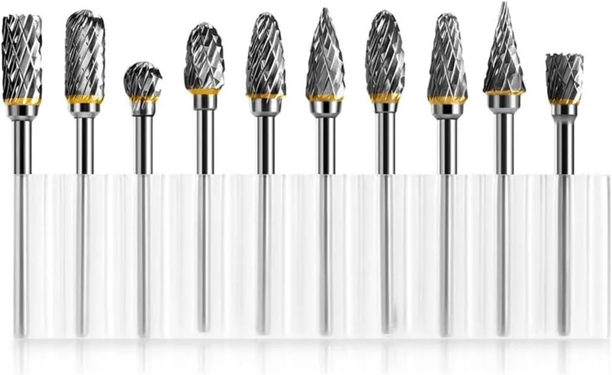 1/8inch Shank Tungsten Carbide Milling Cutter Rotary Tool Burr Double Diamond Cut Rotary Tools Electric Grinding