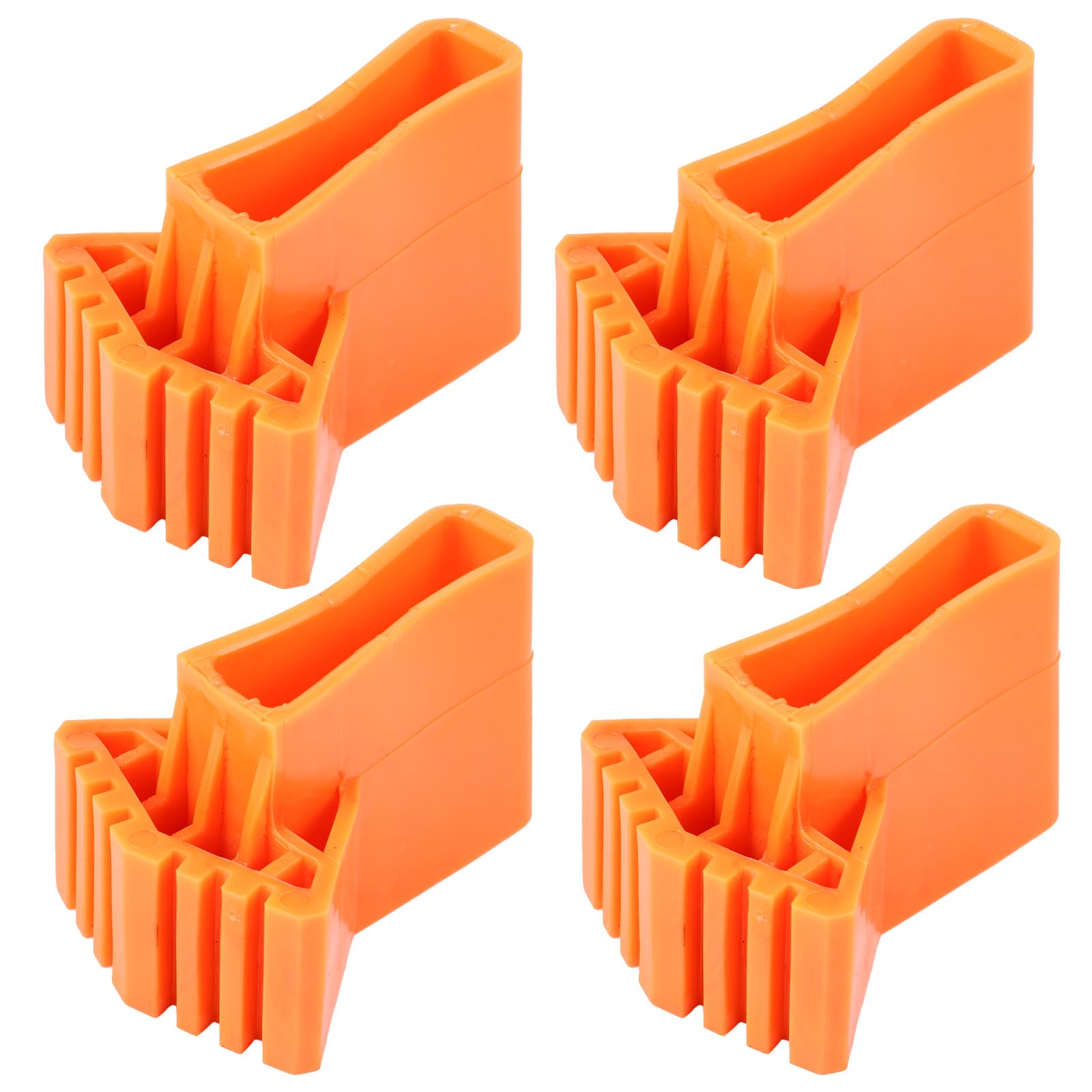 Levemolo Almohadillas de Goma para Patas de Escalera 50X20 MM, 4 Piezas Reducción de Ruido, Resistentes a Caídas, para Escaleras de Aluminio en Espacios Interiores
