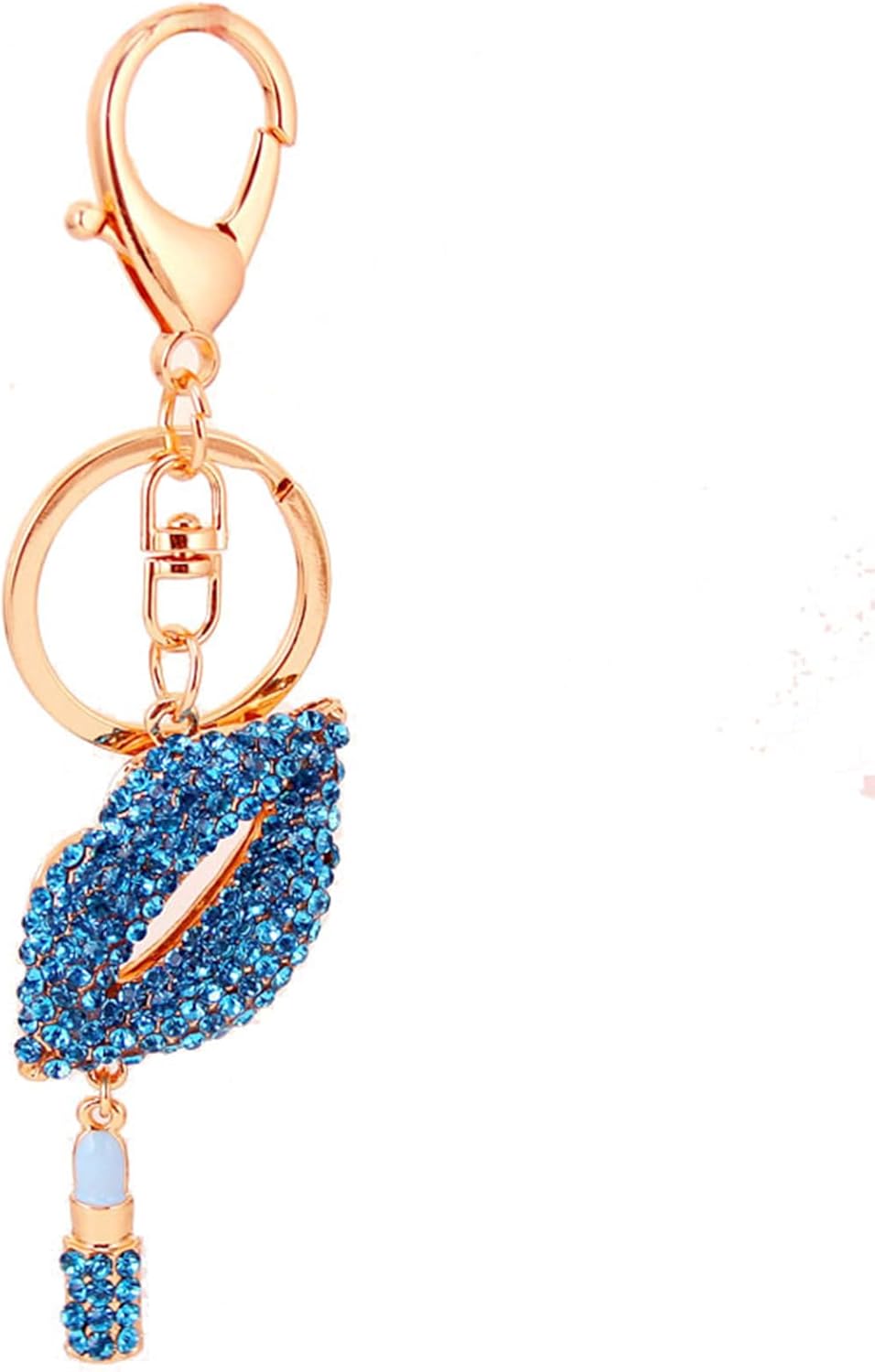 Lip Cute Keychain, Sparkling Ladies' Bag Pendant, Sexy Small Lip Shaped Keychain