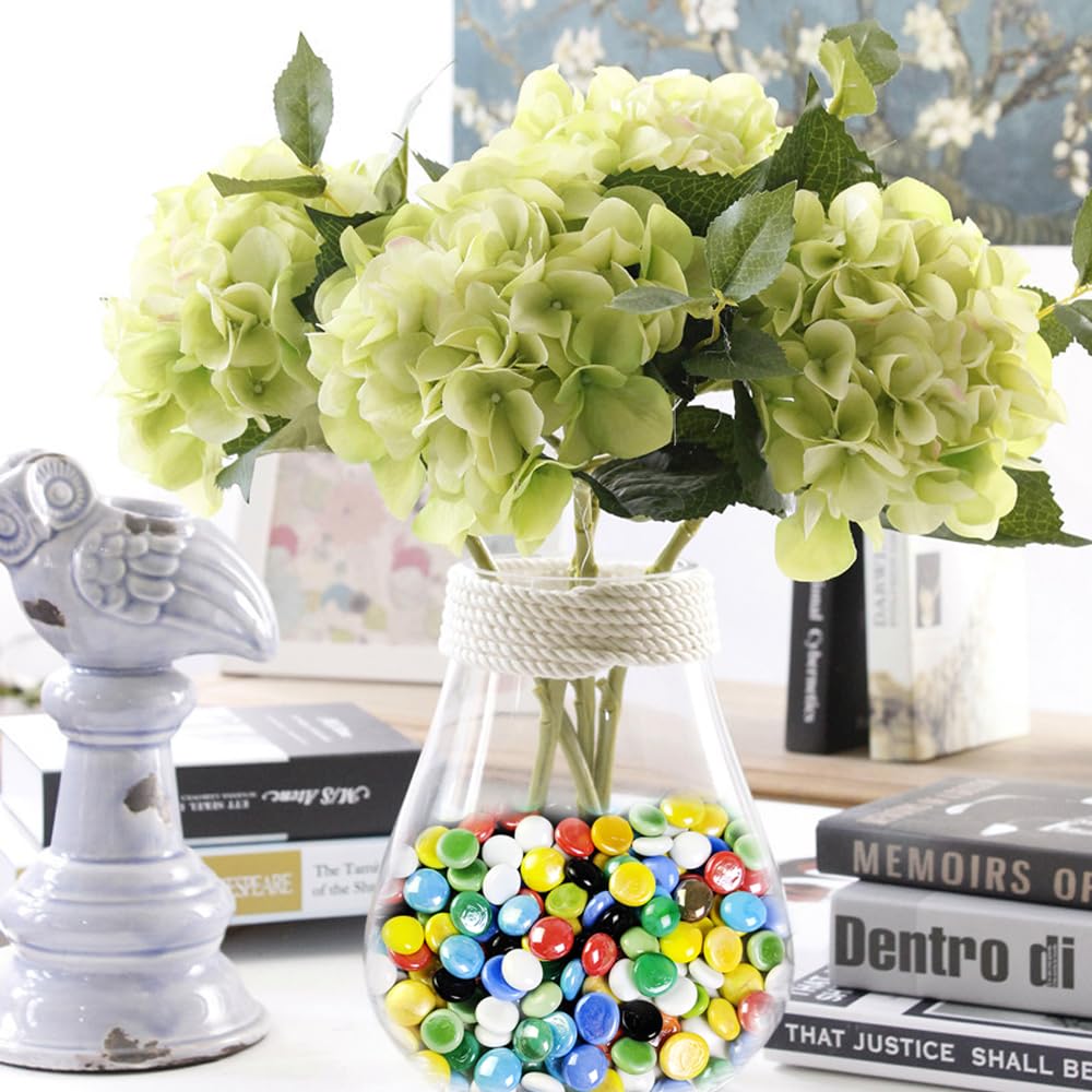 Piedras preciosas de cristal de colores de 2 libras para rellenar jarrones, dispersos de mesa, artes de resina, arreglos florales, peceras, mosaicos de manualidades, bola de jardín,