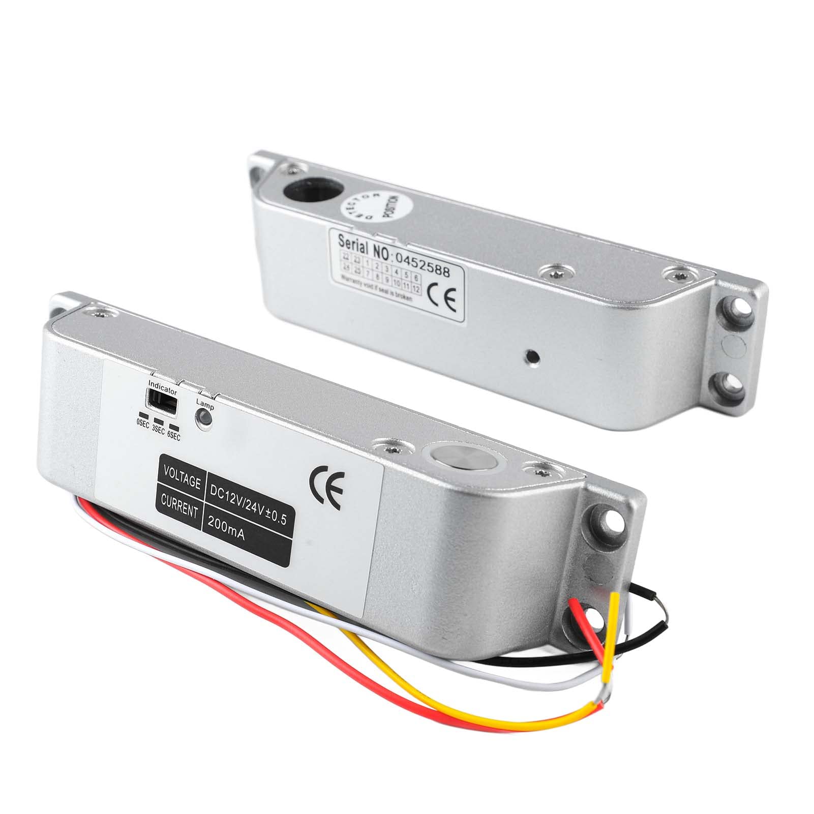 Bloqueo de perno de caída eléctrica de 12 V a 24 V Lock de puerta electrónica de aleación de aluminio para el de control de acceso puertas de fuego de metal de madera seguros