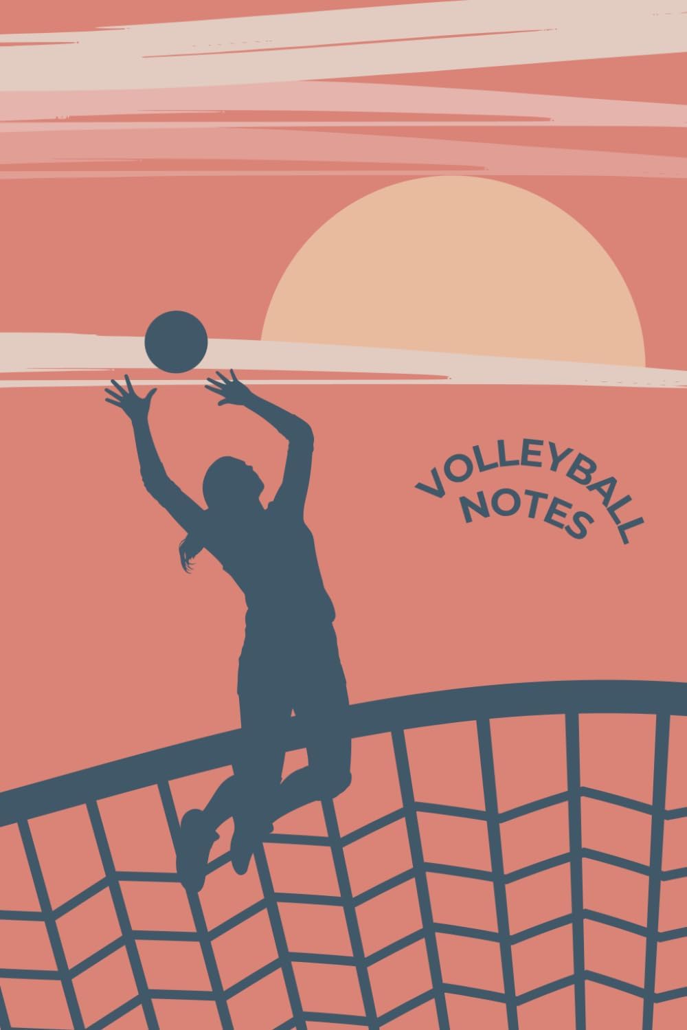 Volleyball Dot Grid Notebook: 120 Page Dot Grid Journal for Practice Plans, Strategy, and Notes