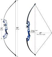 Tongtu Recurve Íj 30-40 lb Nyílakkal Kezdőknek és Felnőtteknek 2
