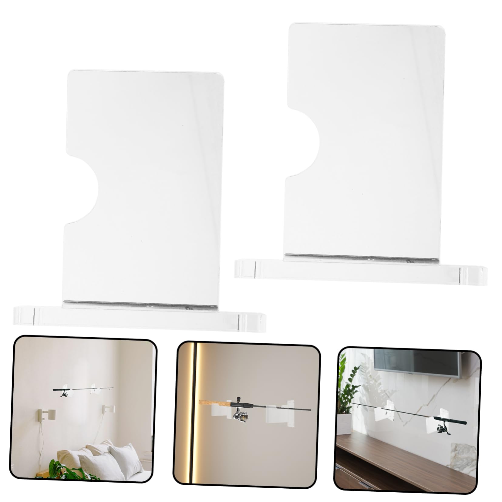 Toddmomy 5 Paia per Canne Organizer per Esposizione Canne e Bastoni Facile Installazione e Resistente per Appassionati e Hockey