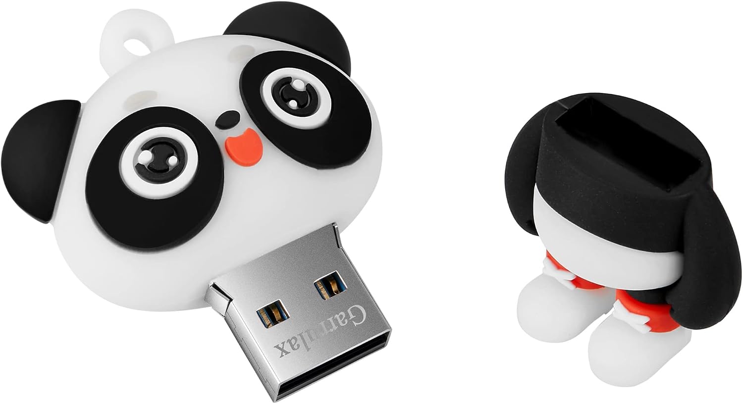 USB Flash Drives,Waterproof Silicone USB2.0 High Speed Thumb Memory Stick Pen Date Storage Pendrive U Disk (32GB,Panda Cat) image 2