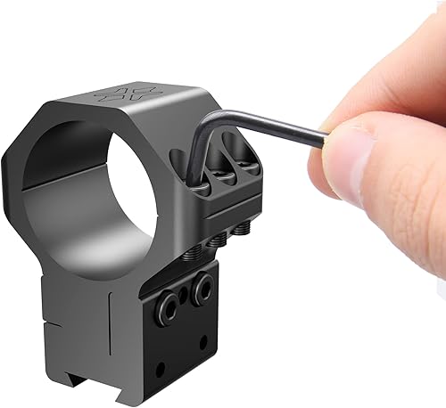 Miniatura 6 de Victoptics Altura de elevación ajustable de 1.181 in de 35 a 1.614 in, anillos de cola de milano, puede adaptarse a alcance de lente objetivo de