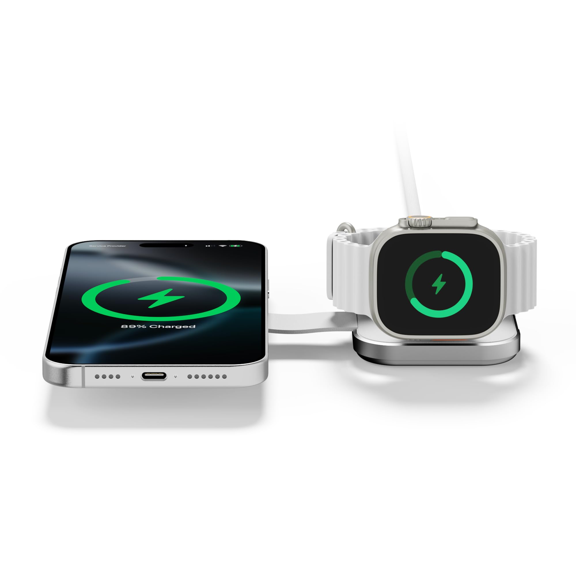 LINQ Caricatore Wireless 2 in 1 Pieghevole – Stazione di Ricarica Wireless per Smartphone e Auricolari LQTC021