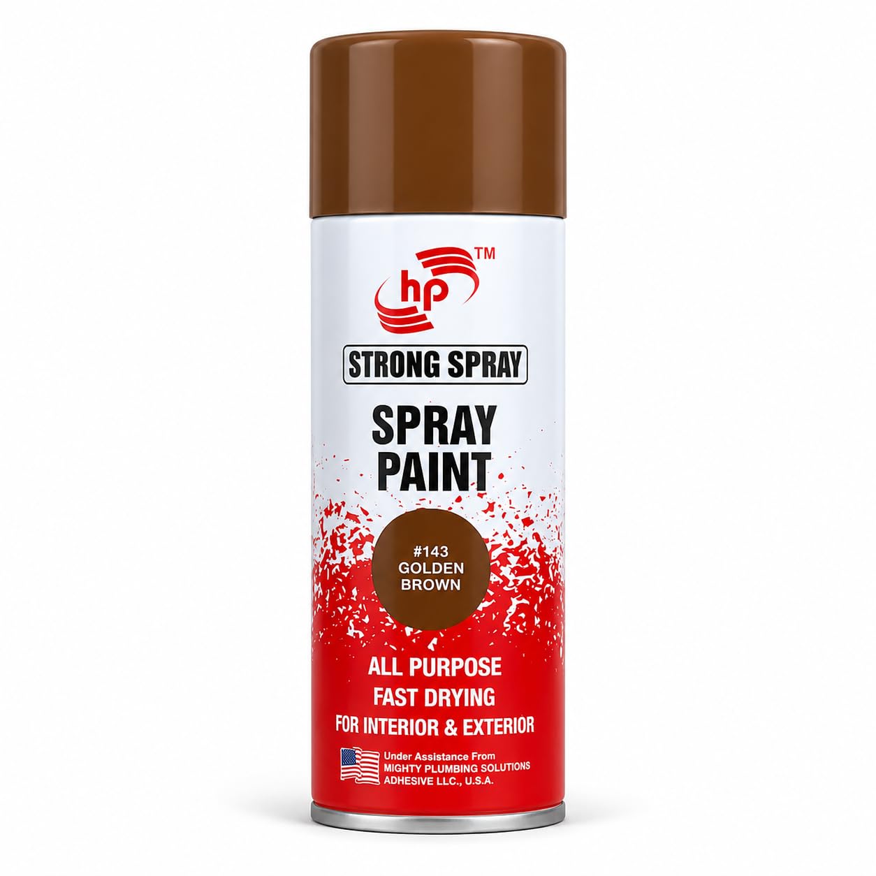 HP Strong Spray Paint Golden Brown #143, 400ml | Quick Dry Multi Surface Acrylic Aerosol Spray Paint for Metal, Wood, Plastic, Glass, Ceramic, Furniture, Cars & Bikes-image-36