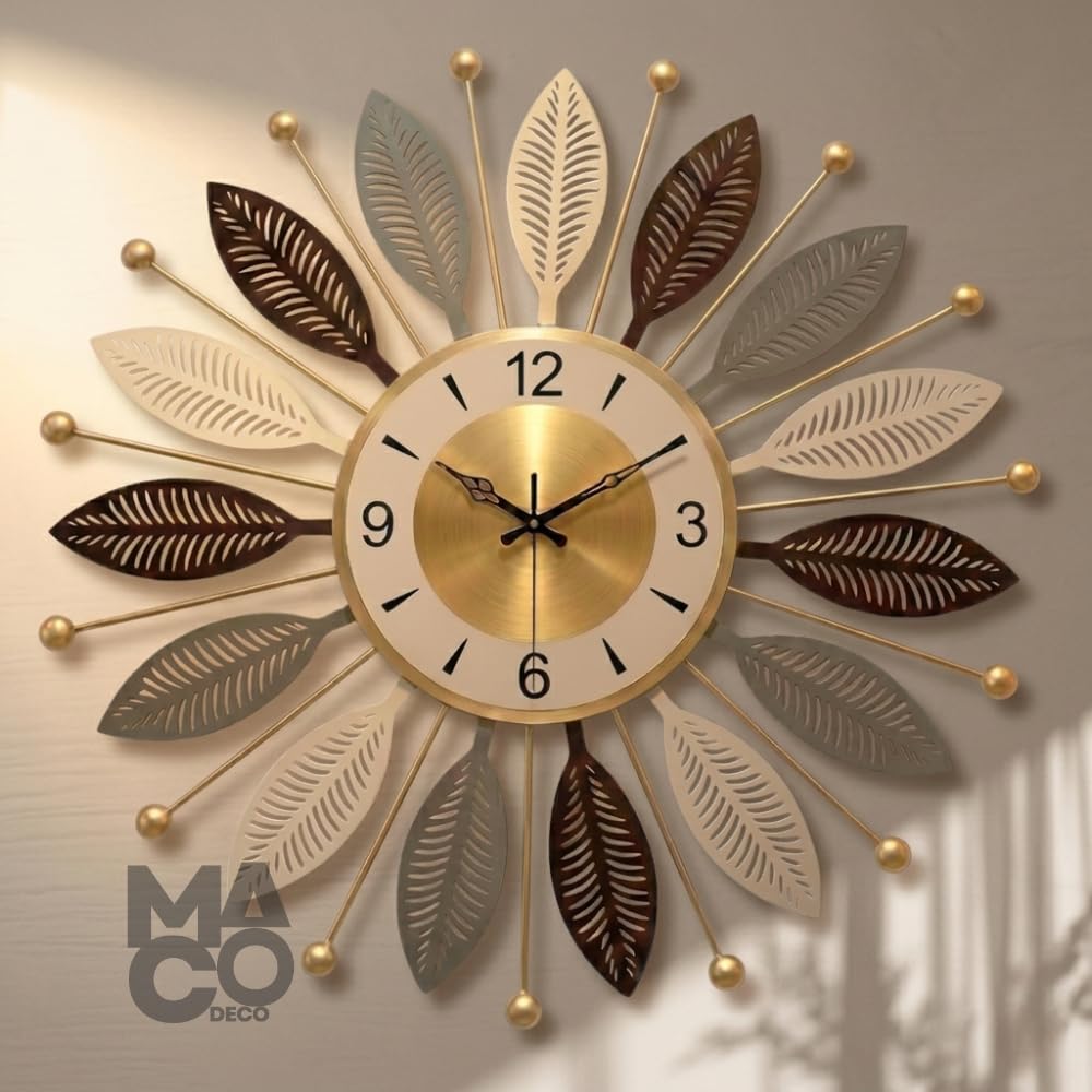 Stylish Vintage Wall Clock for Hall and Living Room - Perfect Home Decor and Interior Design Item for Bedroom or Corner Spaces - wall Clock for Bed Room-image-4