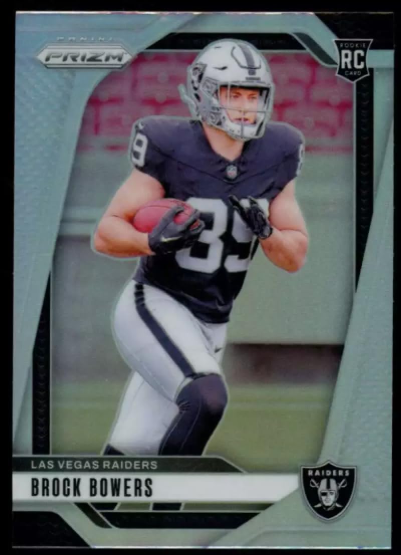 Football Trading Card 2024 Panini Prizm Prizm Silver #315 Brock Bowers NM Near Mint RC Rookie LV Raiders