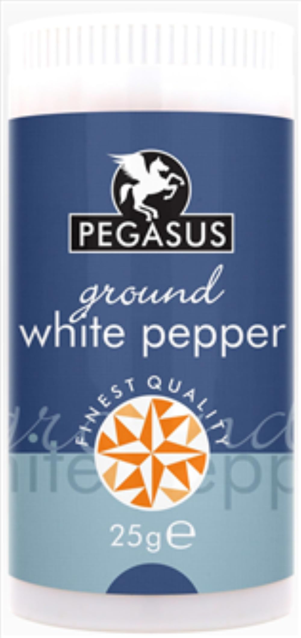 Pegasus Ground White Pepper 25g - Premium Quality Spice for Cooking