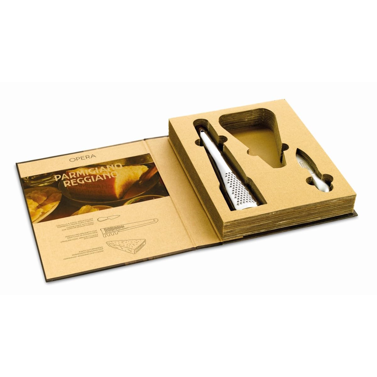 Opera - Geschenkpackung mit Parmigiano Reggiano DOP Vacche Rosse über 24 Monate gereift - 250 g