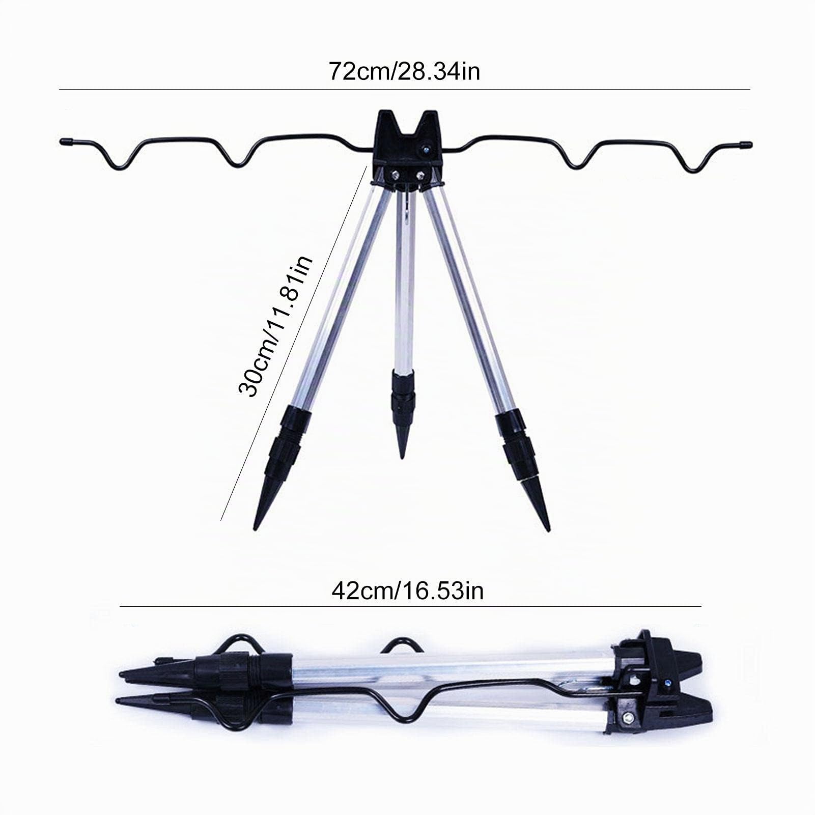 Canne Da Pesca Treppiede Basamento In Lega di Alluminio Regolabile Telescopico Staffa Pieghevole Treppiede Supporto Per Sea Beach Shore Pier Tackle Telescopico