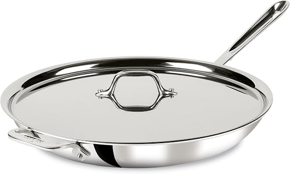 All-Clad D3 Stainless Steel 14" Fry Pan, Made in the USA