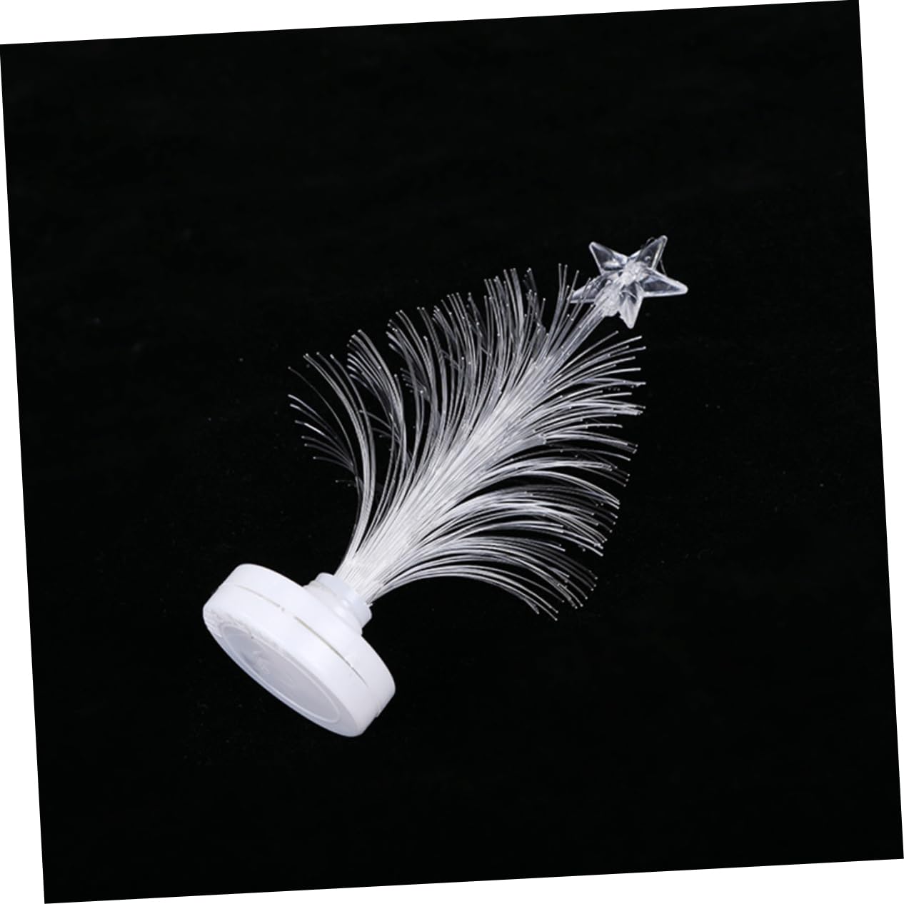 Veemoon 3pcs Led Fiber Optic Christmas Tree Night Light Fiber Optic Christmas Tree Lamp Decorations Lights Home Decor