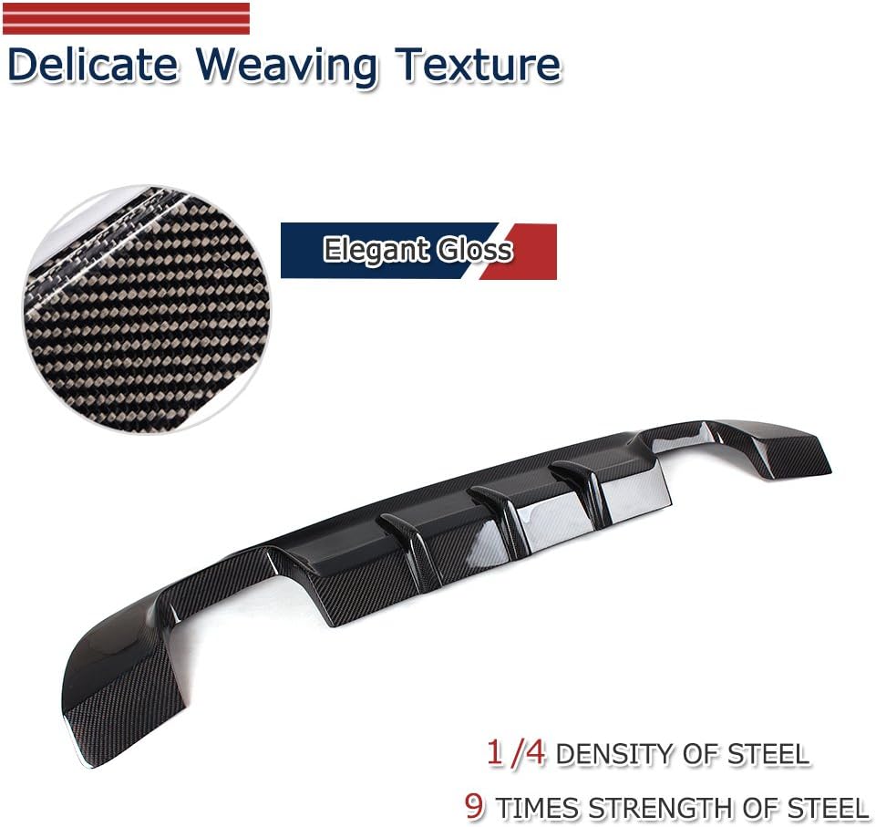 JC SPORTLINE fits BMW E92 M-Sport 2007-2013 Carbon Fiber Rear Bumper Lip Diffuser