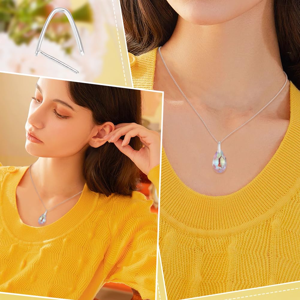 Beebeecraft 1 Box 6 Schnappbügeln Aus Sterlingsilber Anhänger Charms Verbindungsverschlüsse Für Verschlüsse Pinch Clip Baumelnde Charms Halskette Schmuck DIY Basteln