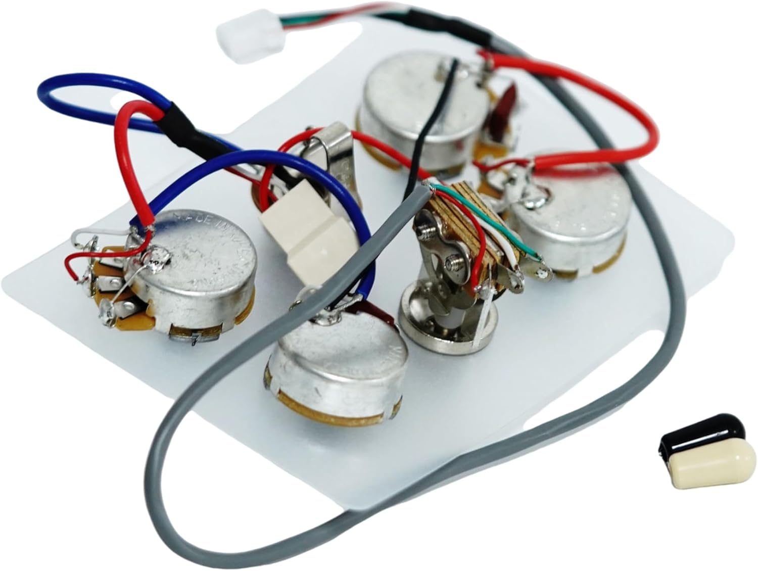 Guyker 1 Set LP Electric Guitar Pickup Wiring Harness Compatible with EPI SG LP Dot (1 Toggle Switch + 4 Pots + Jack)