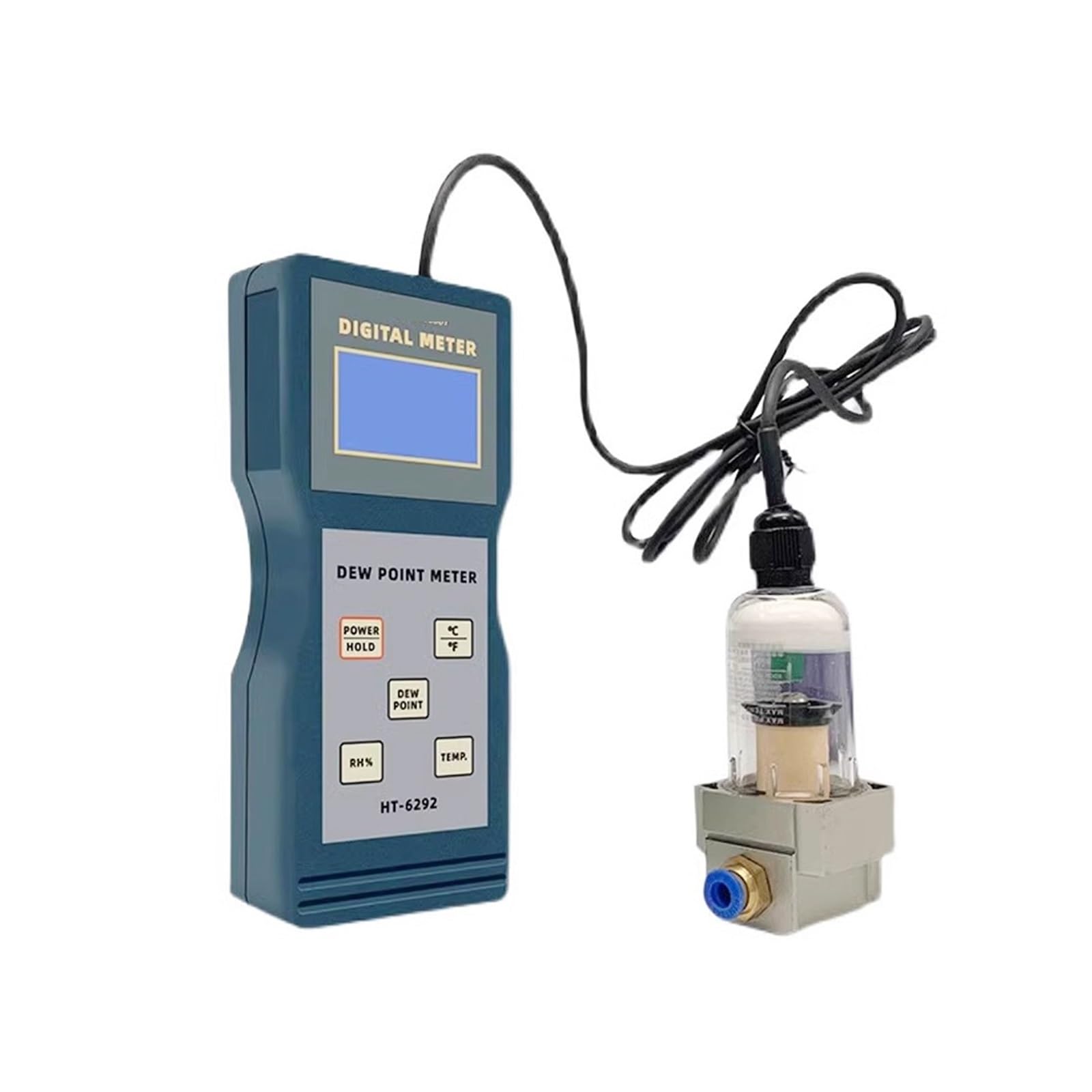 Tragbares Taupunktmessgerät, HT-6292 Gas-Taupunkttester 0,1% RH, °C Industrielles Temperatur- und Feuchtigkeitsmessgerät,Präzisionsinstrument