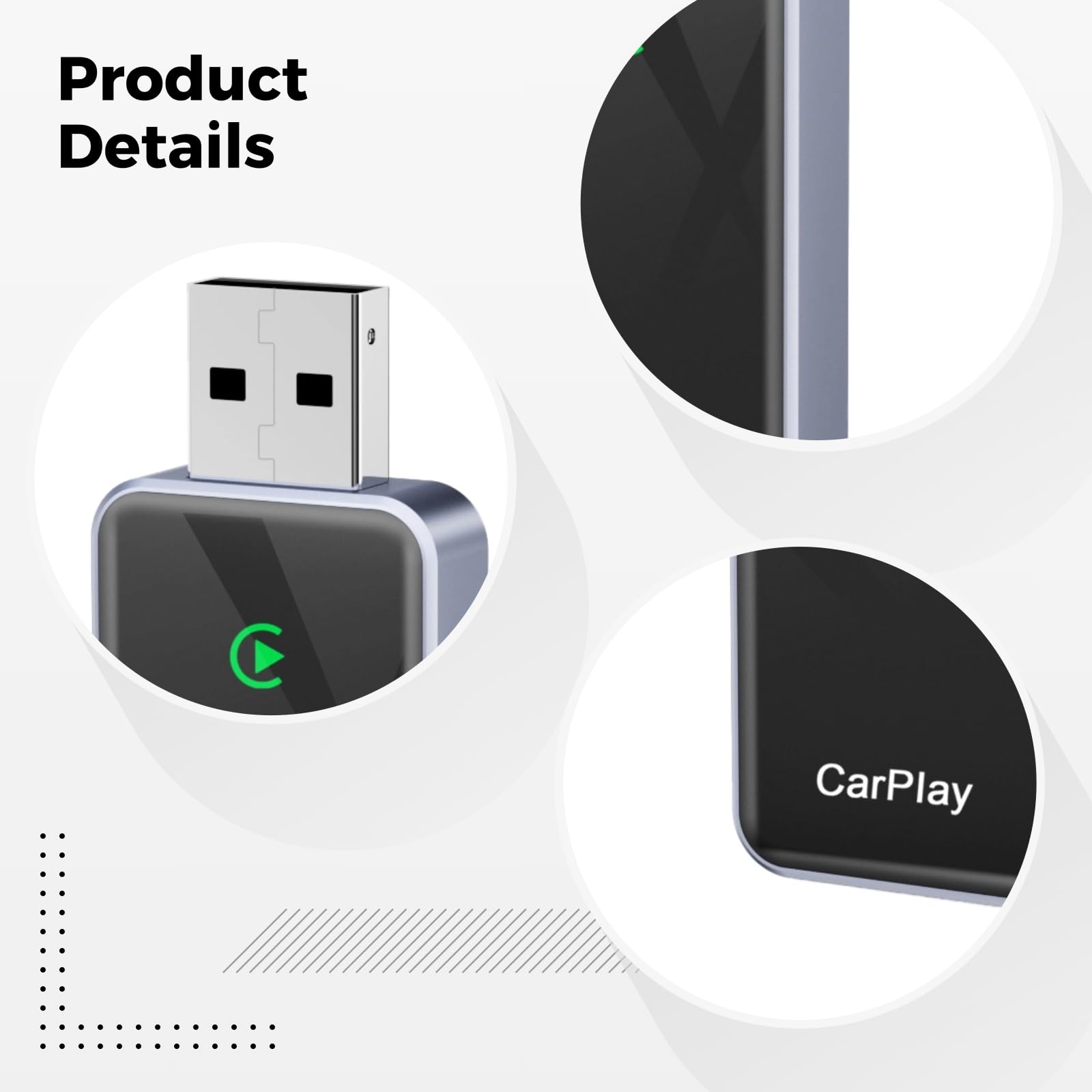 Bezprzewodowy adapter Carplay, system Android Auto Conversion Box, uniwersalna integracja pojazdów, inteligentna bezprzewodowa gra Carplay