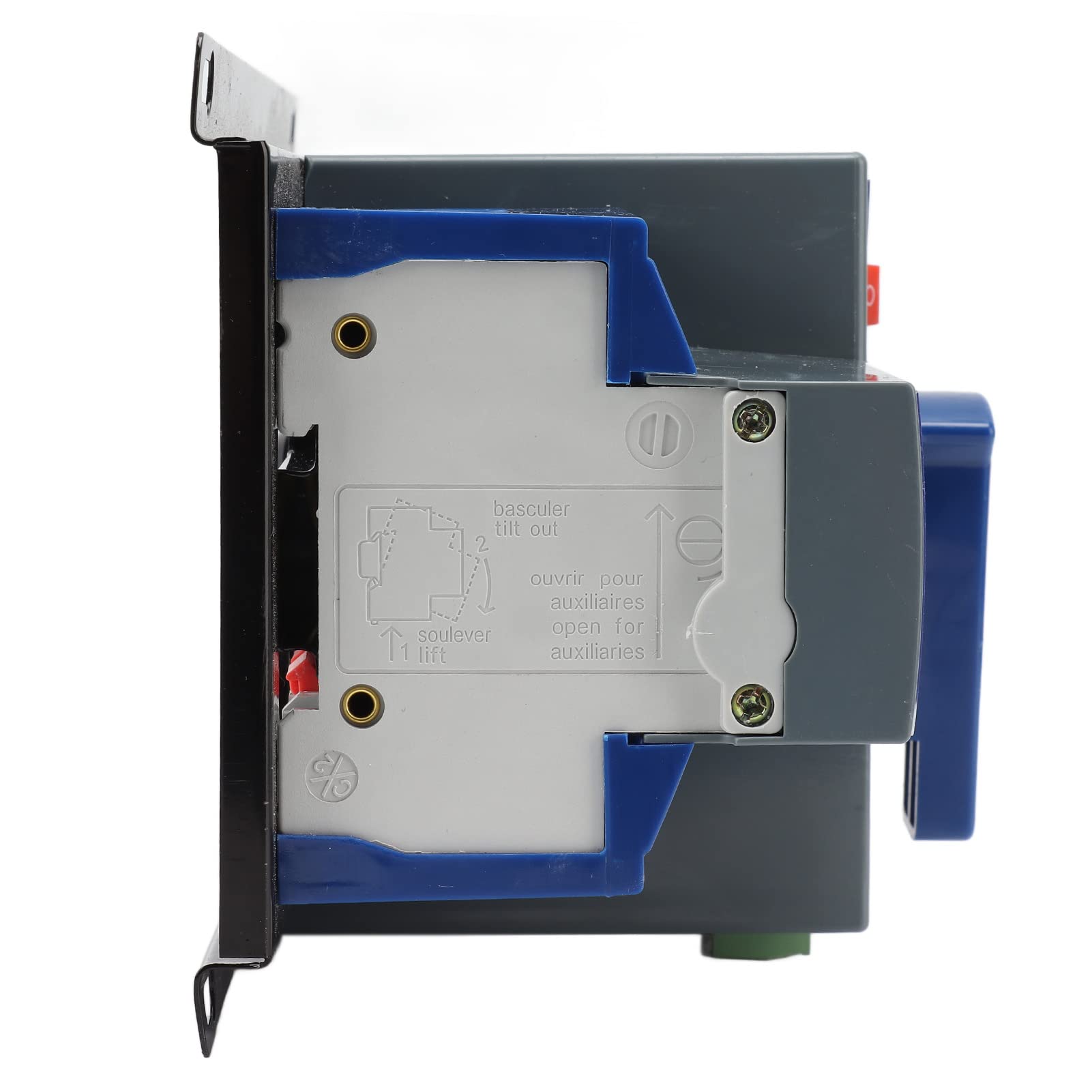 Hyuduo Automatischer Dual-Power-Transferschalter, PC-Gehäuse-Umschalter, 4P AC400V, Weniger Als 3 S Transfer, 50 60 Hz, Überlastschutz für die Industrielle Leistungssteuerung von Banken (32A)