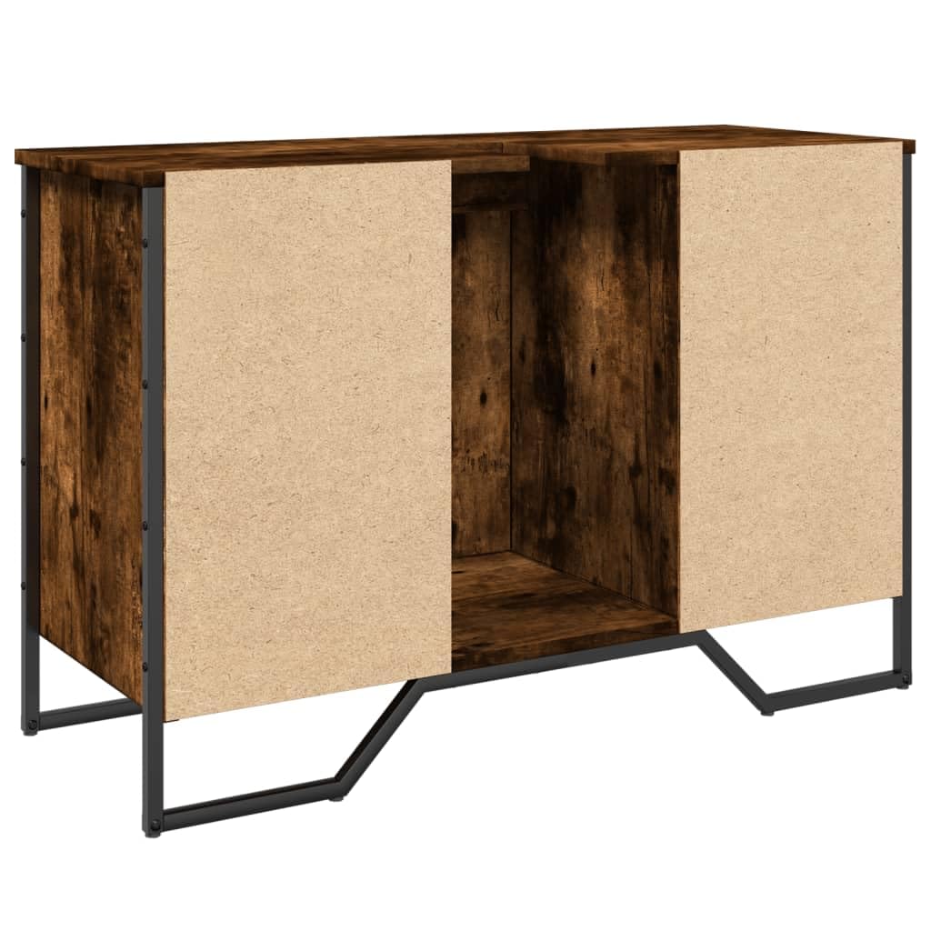 vidaXL Wastafelkast 91x35x60 cm bewerkt hout sonoma eikenkleurig