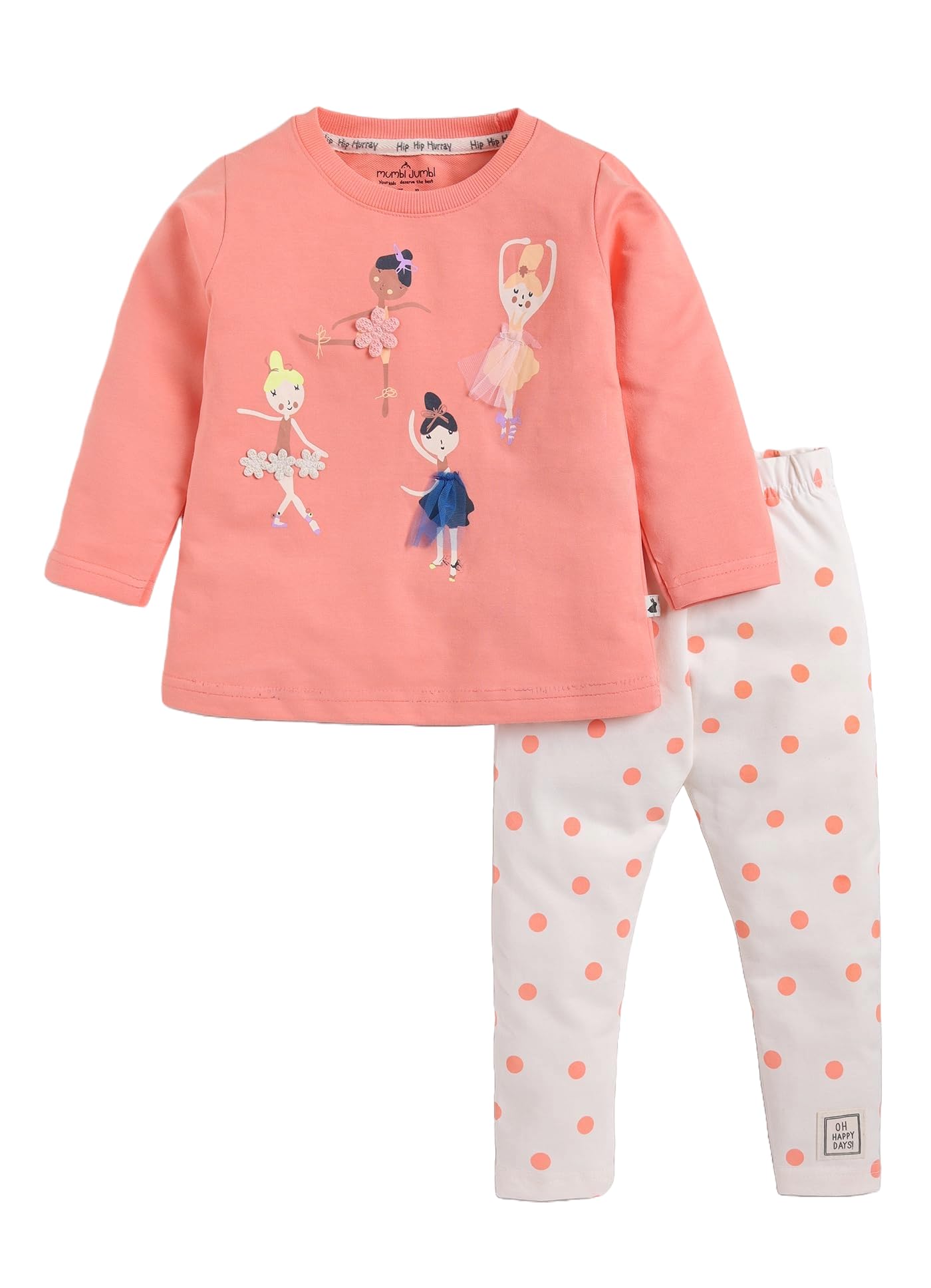 mumbl jumbl Full Sleeve Printed Pure Cotton Clothing Set For Unisex