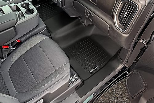 Miniatura 3 de SMARTLINER All Weather Protection Custom Fit 2 Row Floor Mat Liner Set Compatible with 2019-2025 Chevrolet Silverado 1500