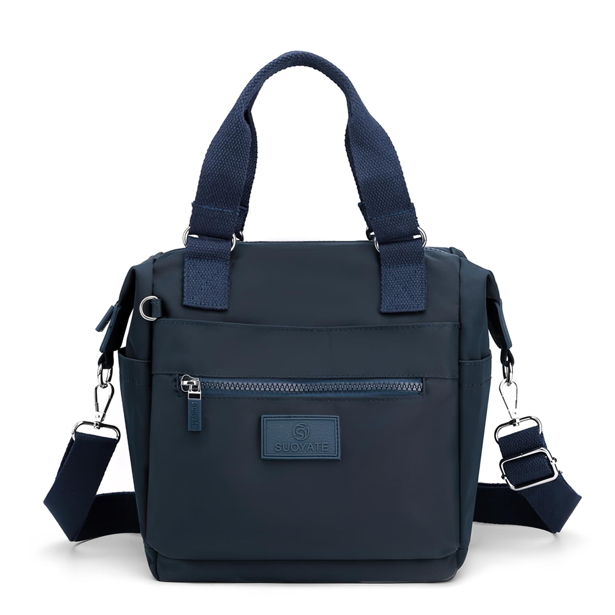 DIRRONA Moda Borsa Donna Multitasche Borsa Tracolla Viaggio Messaggero Borsa Donna Borsa Shopper Scuola Uso Quotidiano Lavoro Multifunzione Impermeabile Nylon Borsa Blu