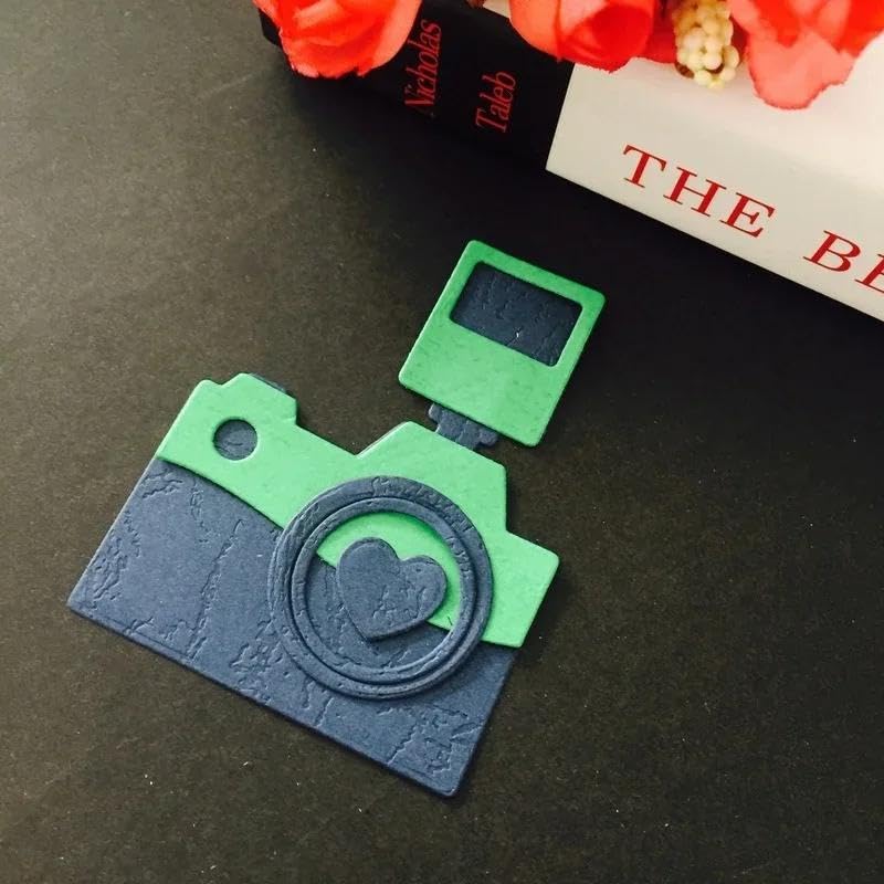 SELDIE Camera Cutting Dies Stencils for Scrapbooking