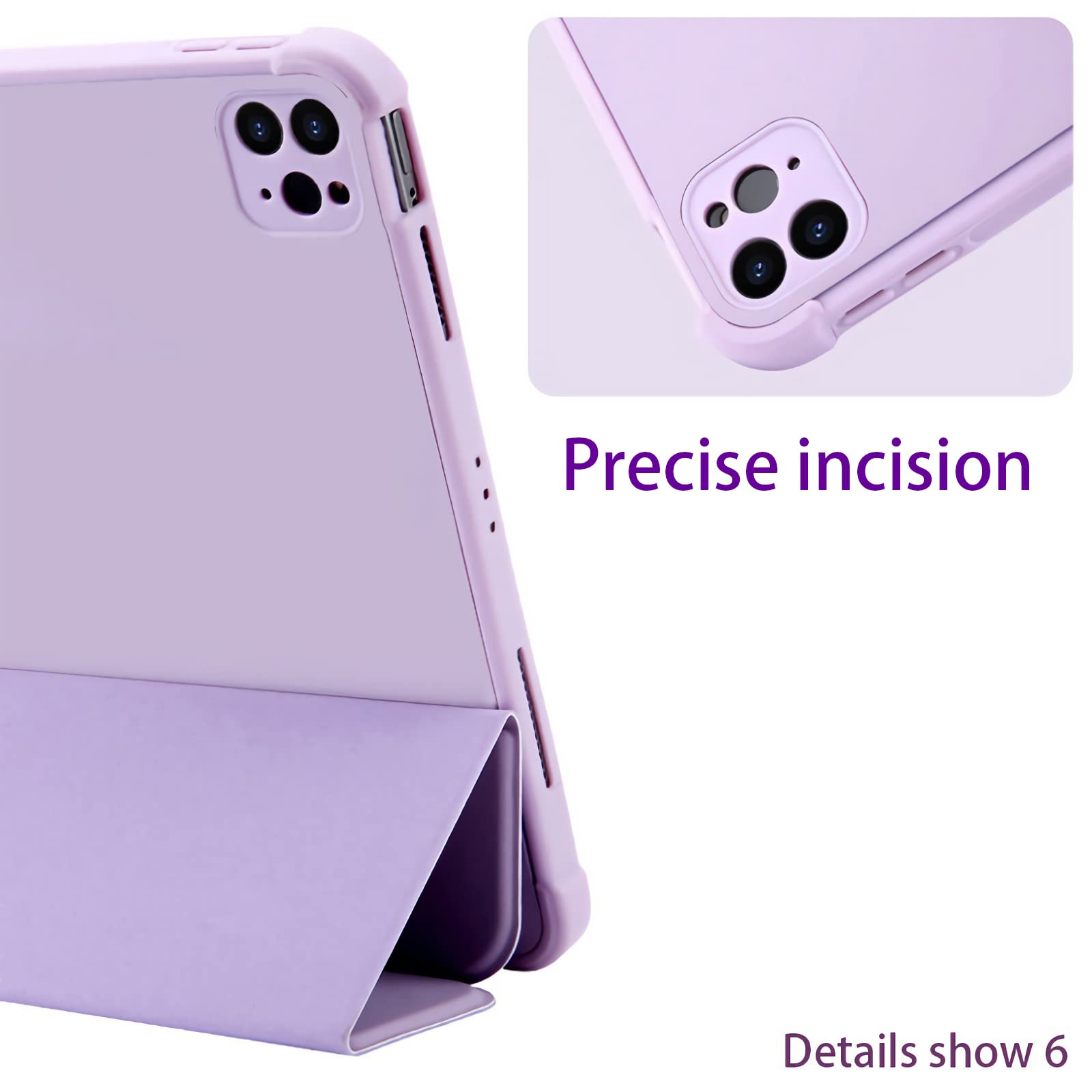 Etui na iPada Pro 32.8 cm 2017/2015 (2. i 1. generacji) - [smukły potrójny stojak + ładowanie ołówkiem + automatyczne budzenie/uśpienie], pełna ochrona obudowy z uchwytem na ołówek