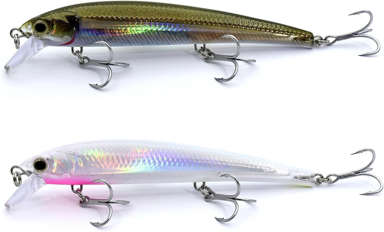 2PCS Fishing Lures Topwater Swim Bait Deep Diving Crankbait for Bass Fishing Freshwater and Saltwater Fishing Gear, 5.1 Inch, 0.8 Oz, SW-130F