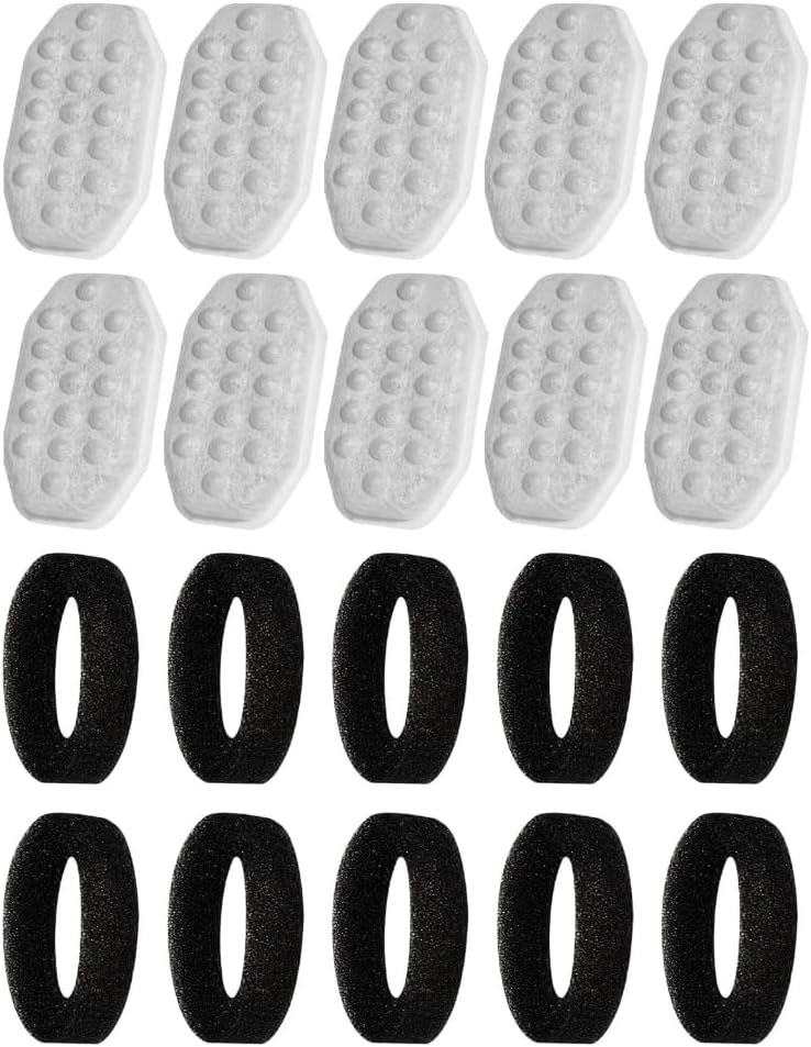 10pcs Replacement Filter for Pet Water Fountain Water Filter and Sponge Replacement for Cats Water Dispenser
