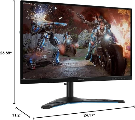 Lenovo Legion Y27q-20 Gaming Monitor, 27 QHD Display, 165Hz, 0.1ms Response, AMD FreeSync/Gsync Compatible, Lift/Tilt/Pivot/Swivel Stand, HDMI 2.0 and DisplayPort 1.4, 350 nits, Raven Black