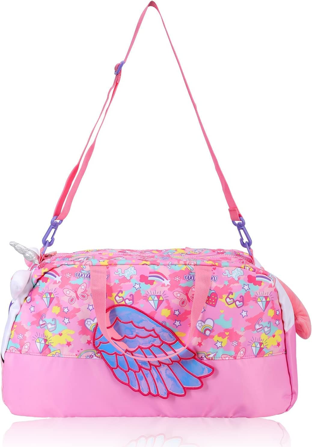 KidsZeeNie® 3D Design Duffle Bag for Kids & Adult| Large Compartment Foldable Luggage with Shoulder Strap | Lightweight Travel & Short Trips Storage Organizer for Women (Uni Animal) 1