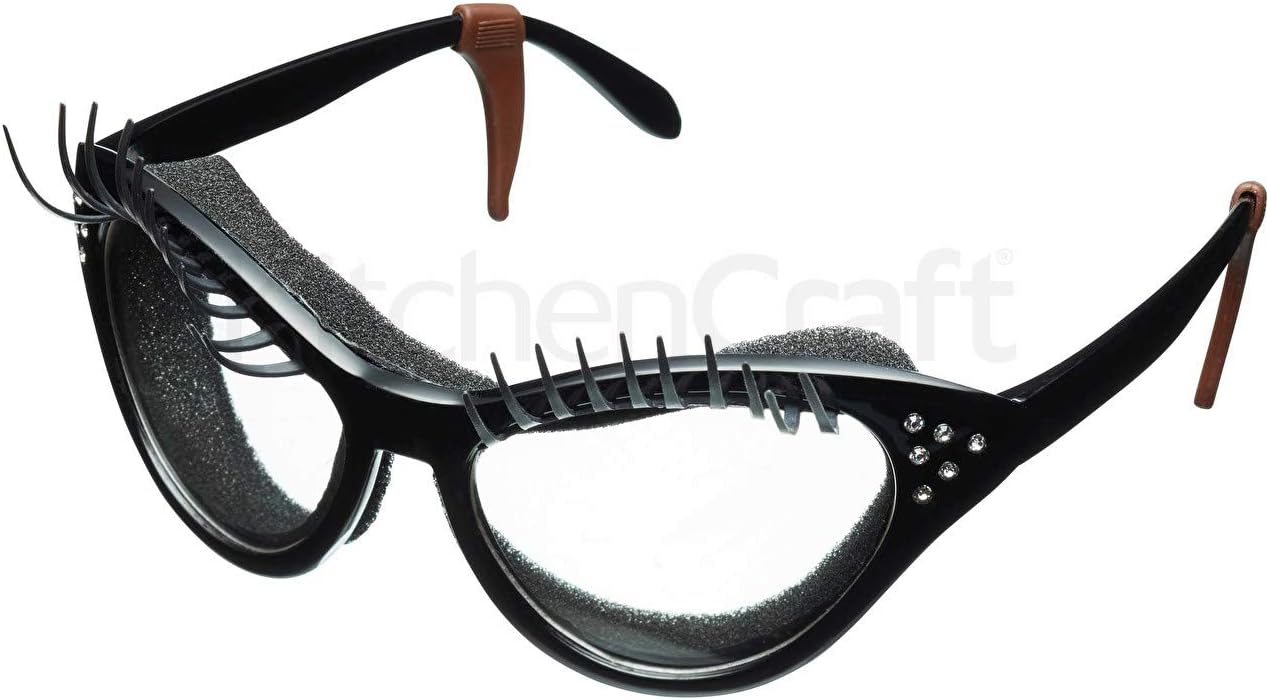 Fred Black Kitchen Diva Eyelash Onion Glasses BigaMart