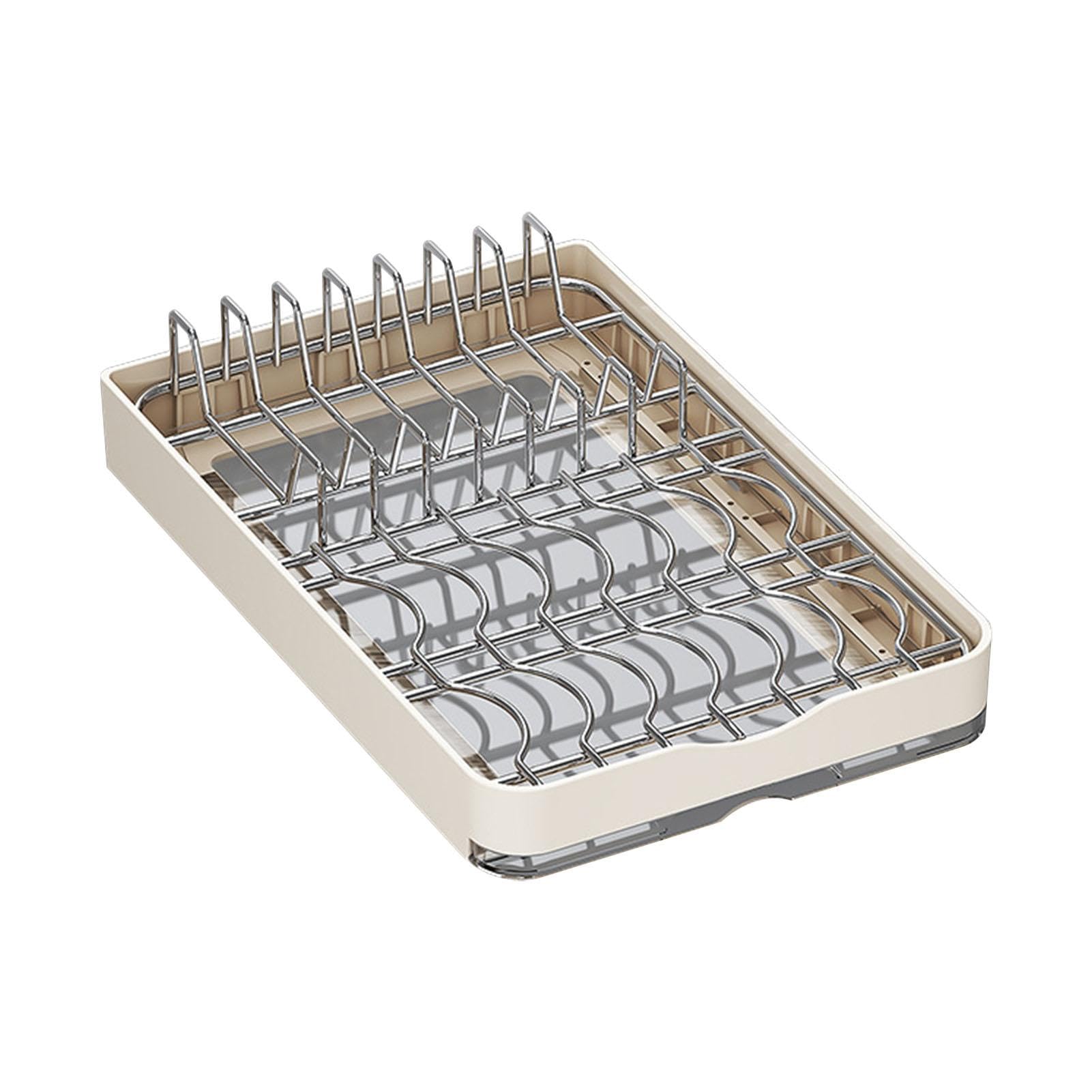 Cassetti estraibili per armadi – Organizzatore per armadi estraibile | asciuga con scolapiatti | Scaffale portaoggetti per cucina, bagno, soggiorno, dispensa