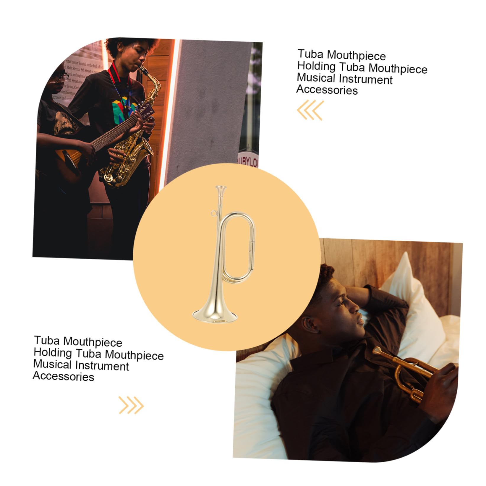 iplusmile Tromba in Ottone Resistente per Strumento Musicale Professionale per Principianti Uso Scolastico e Performance