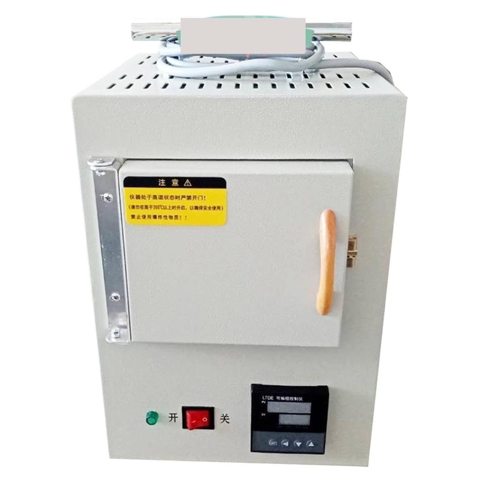 Horno de mufla incluido de fibra cerámica, pequeño horno eléctrico de laboratorio de 1,5 kW, FMJ-2L-9 Para bricolaje