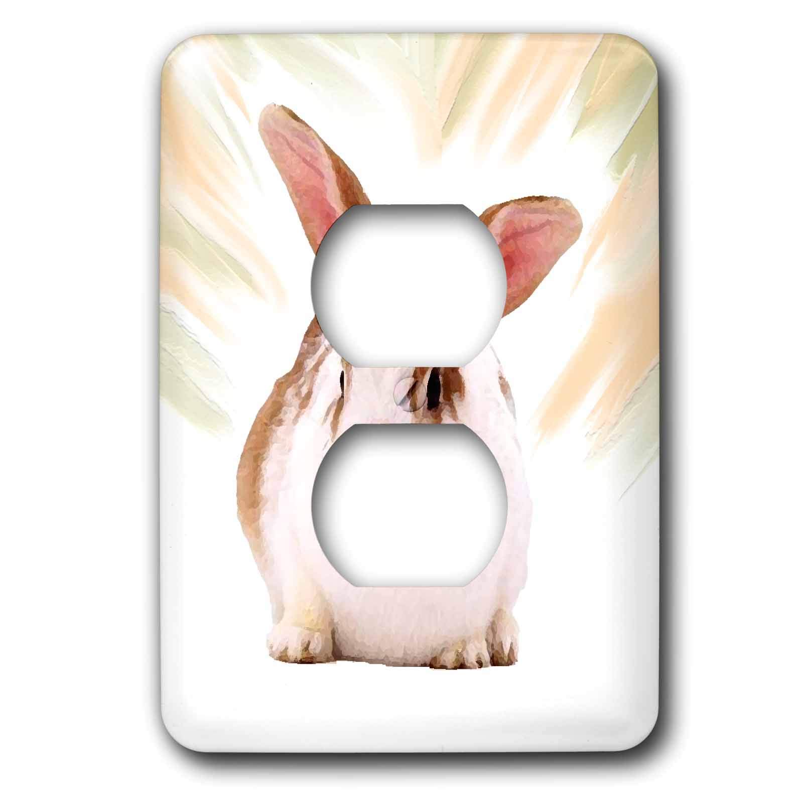 Housse de prise lapin 3dRose lsp_4801_6 avec impression haute definition