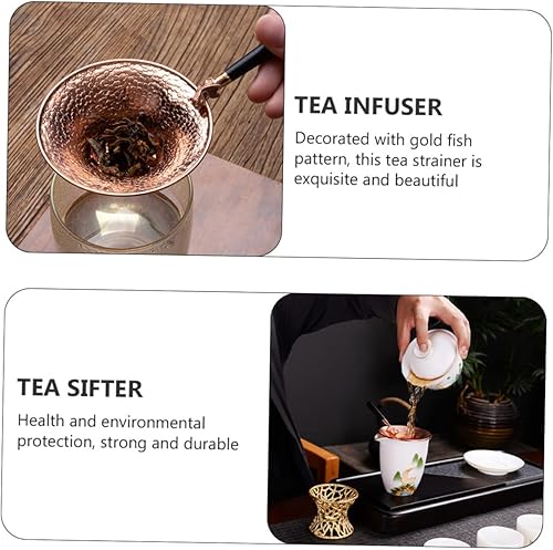 Miniatura 4 de TIDTALEO 1 pieza de té de fugas de café, accesorios de té chino, infusor de té de silicona, colador de té de metal, colador de té verde de acero