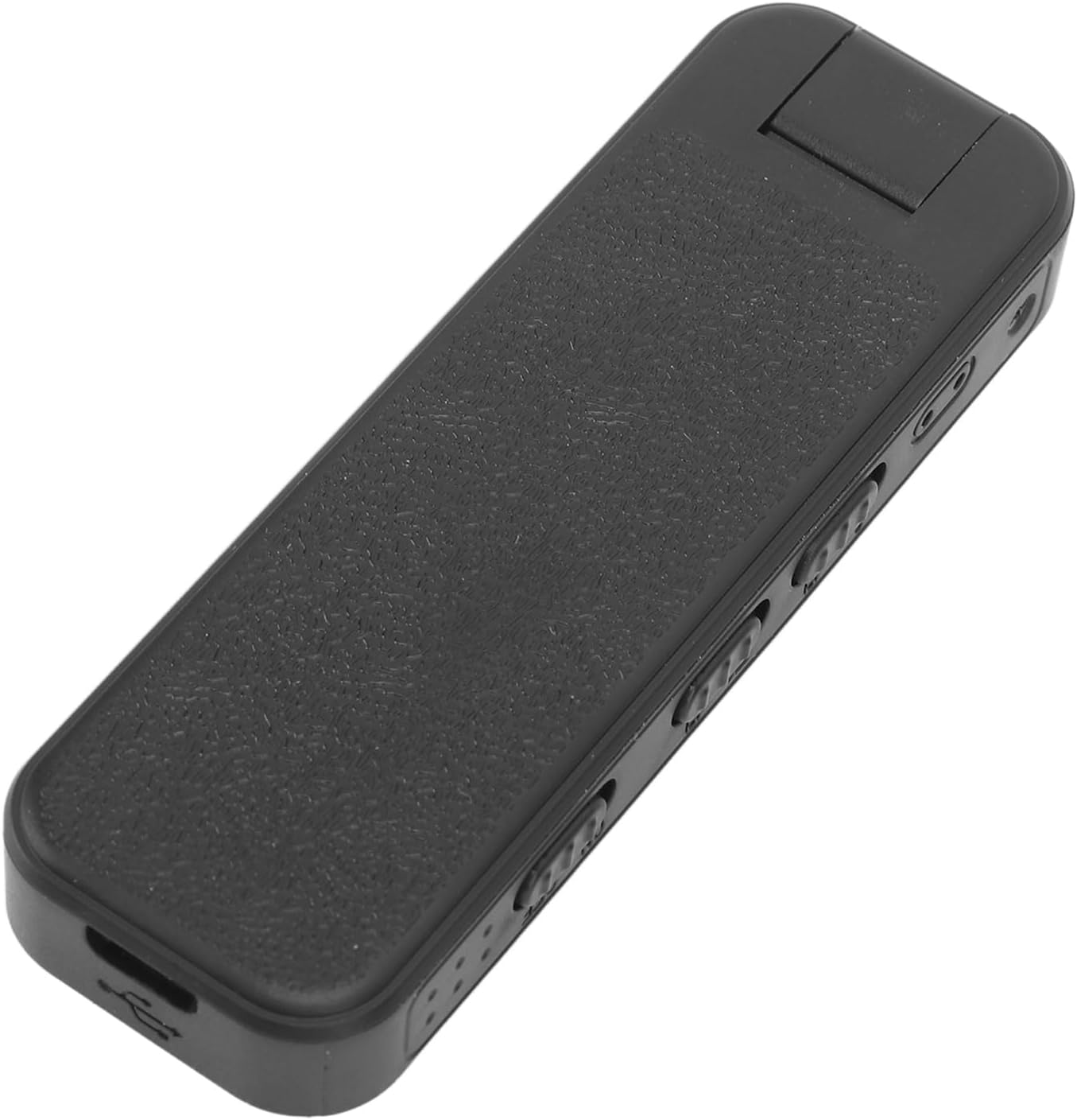 Side view of the L7 Mini Camera, showing the TF card slot, reset button, and power/mode switch.